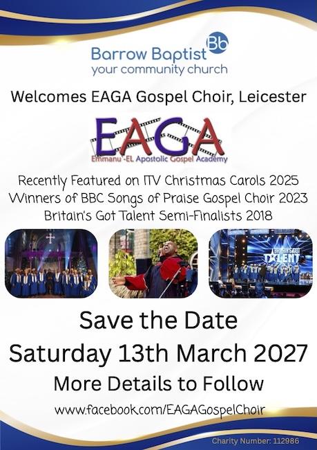 EAGA Gospel Choir Concert at Barrow Baptist Church 2027 EAGA Gospel Choir Concert at Barrow Baptist Church 2027