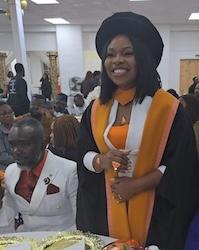 Former EAGA Gospel Choir member&#58; Dr Abigail Udoma's PhD Graduation celebration